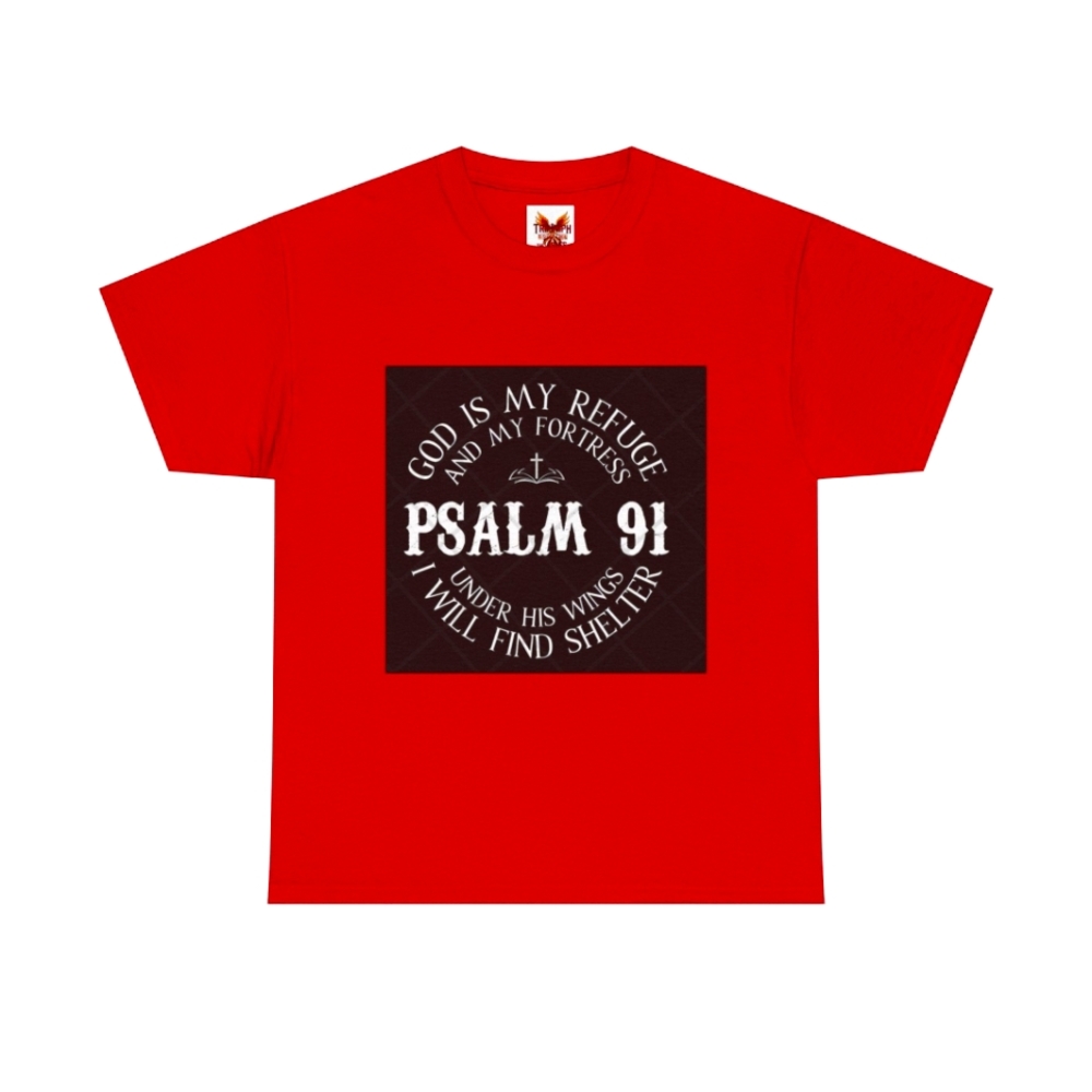 Biblical Tee - Psalms 91 - Unisex Heavy Cotton